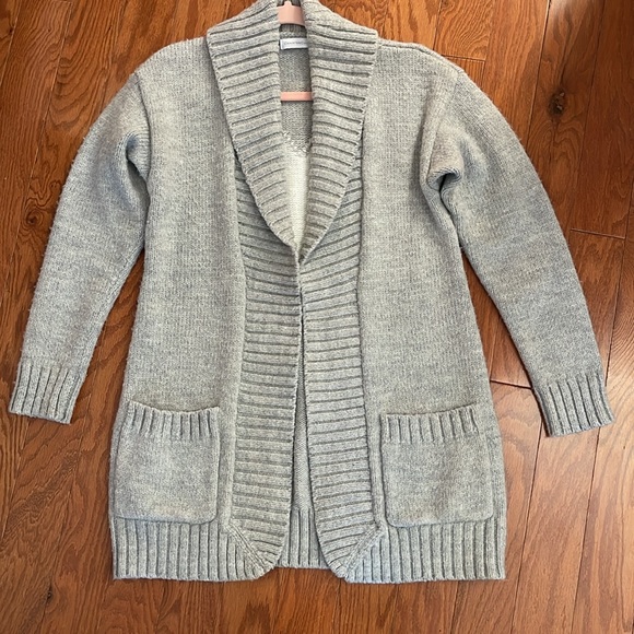 Charter Club‎ Grey Knit Cardigan with Heart Medium - Picture 12 of 12
